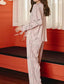 PINK SILKY SATIN LOUNGEWEAR SET- Femmine