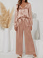 2 Pieces Satin Silk Luxurious Pajamas Sets freeshipping - Femmineworld