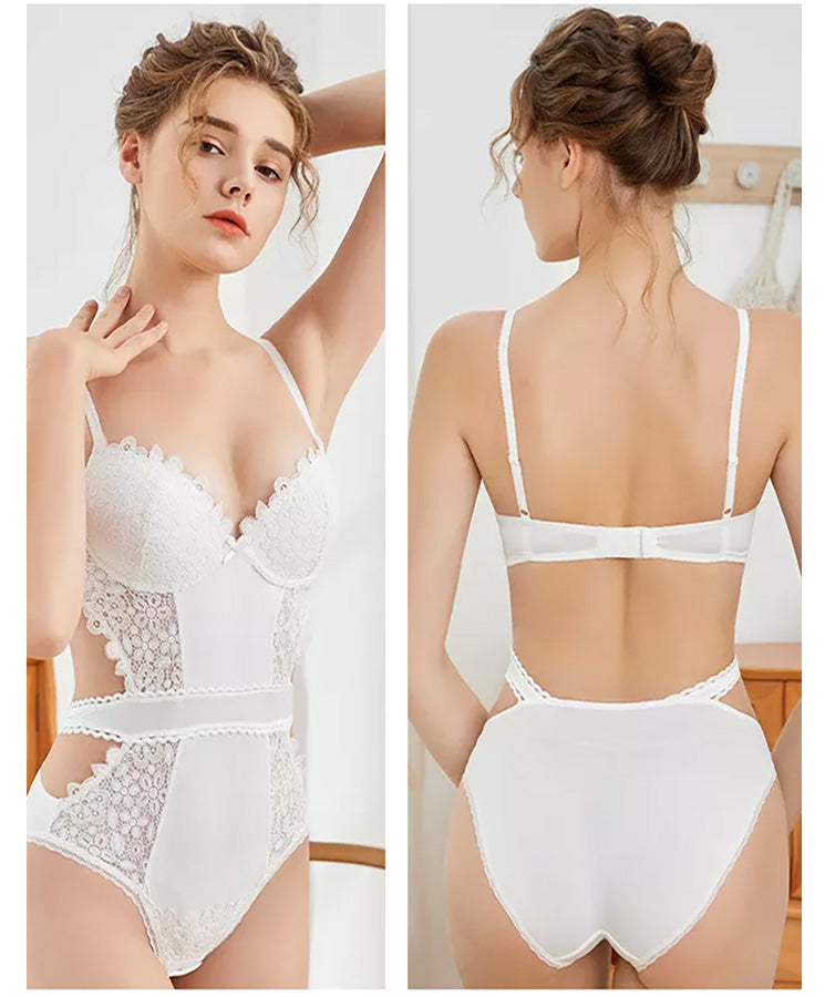 WHITE BODYSUIT LINGERIE  - Femmine