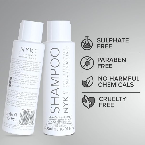 SALT AND SULPHATE FREE SHAMPOO (500ml) - Image 2