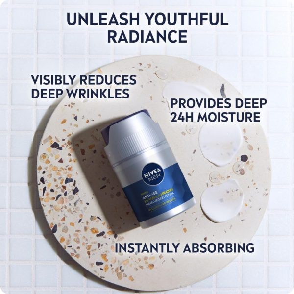 NIVEA MEN Anti-Age Hyaluron SPF15 Moisturising Cream - Image 3